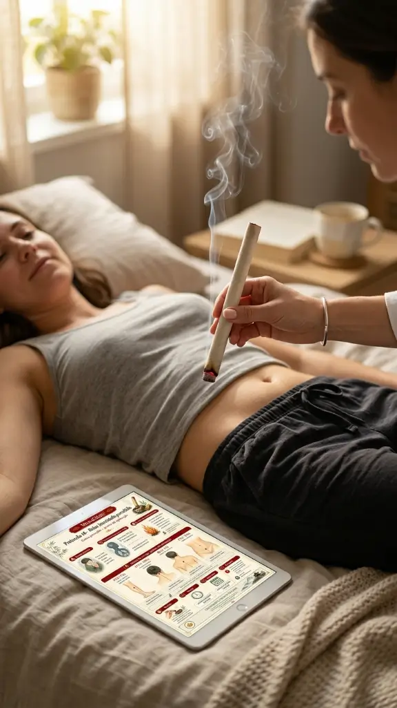 Consulta ao protocolo MoxaClinic em tablet durante aplicação